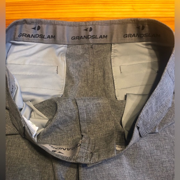 MEN’S GRAND SLAM REGULAR FIT ACTIVE WAISTBAND PERFORMANCE GOLF PANTS 36x30, GRAY - Picture 3 of 8